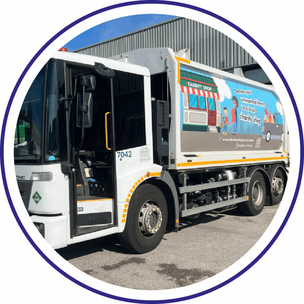 ULEMCo hydrogen dual fuel refuse collection truck