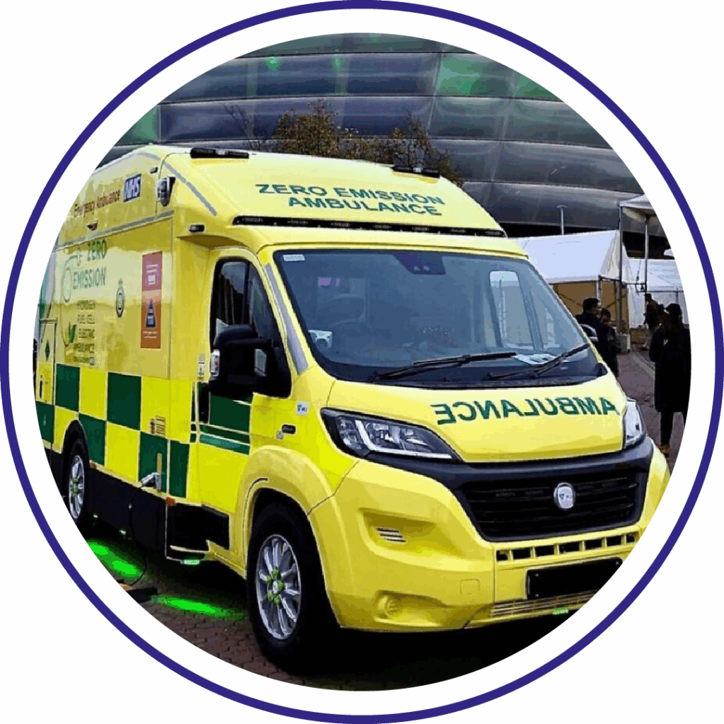 ULEMCo hydrogen fuel cell range extender ambulance